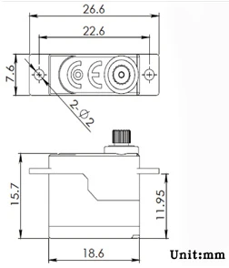 Blue Bird BMS-101DMG Servo - 1.0Kg.cm 0.07s 4.5g 8mm 5 Blue Bird BMS-101DMG Servo - 1.0Kg.cm 0.07s 4.5g 8mm - Image 5