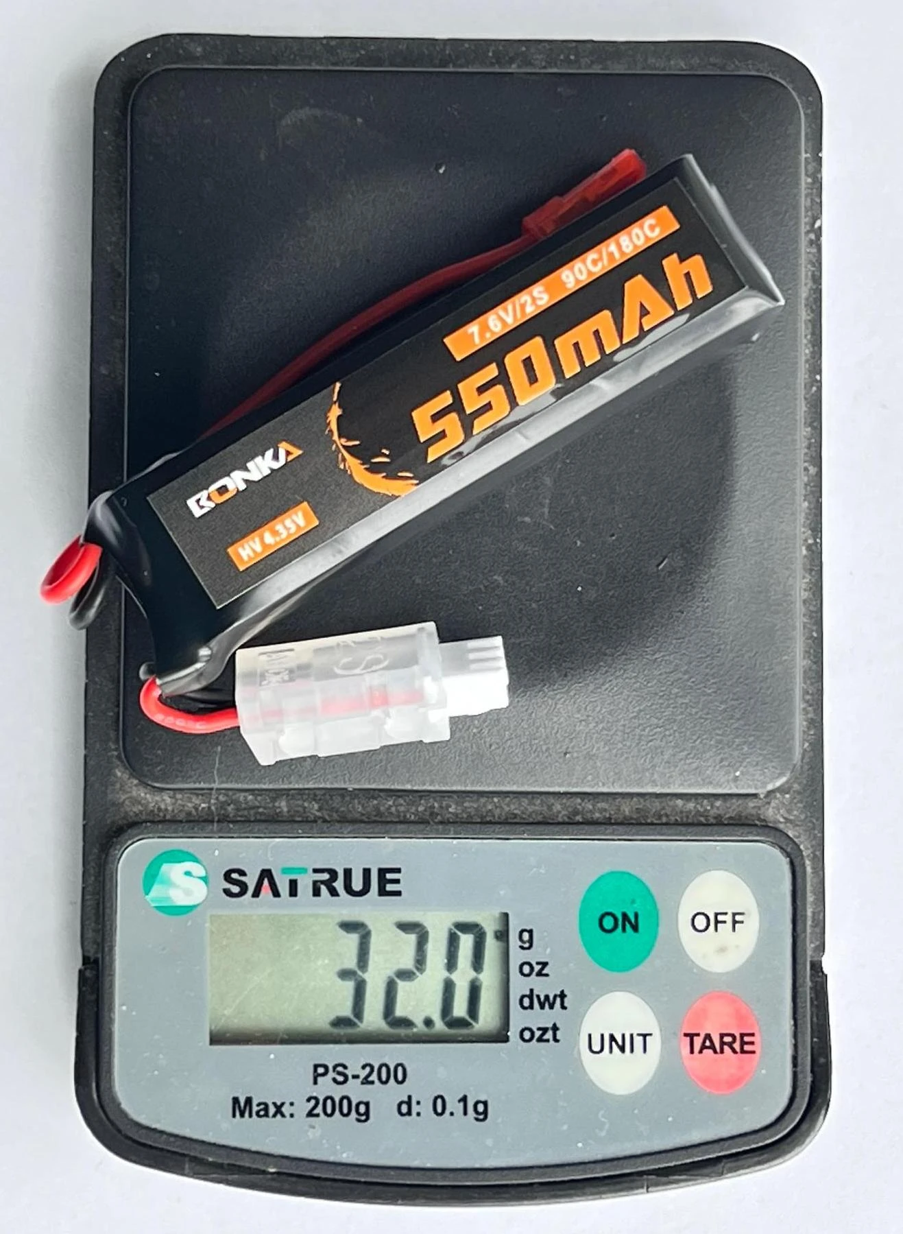 Bonka HV LiPo 2S 550mAh 7.6V 90C JST 3 Bonka HV LiPo 2S 550mAh 7.6V 90C JST - Image 3