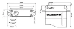 CHA LV06 Servo - 1.7Kg.cm 0.06s 5.8g 6mm -RC Gear Direct cha lv06 servo 1 7kg cm 0 06s 5 8g 6mm 100