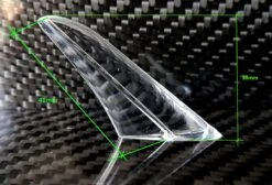 Clear Streamlined Antenna Supports (2) -RC Gear Direct clear streamlined antenna supports 2 30