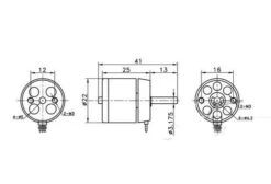 DYS D2225-13 2000 RPM/V 32g Outrunner -RC Gear Direct dys d2225 13 2000 rpm v 32g outrunner 40