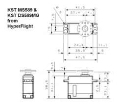 KST MS589 Servo - 9.2Kg.cm 0.08s 38.0g 15mm -RC Gear Direct kst ms589 servo 9 2kg cm 0 08s 38 0g 15mm 30