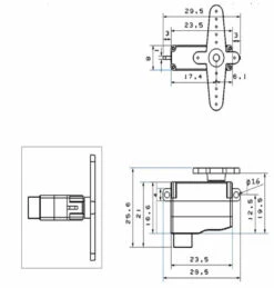 KST X08H V5 & V6 Wing Servo - 2.8Kg.cm 0.09s 8.9g 8mm -RC Gear Direct kst x08h v5 v6 wing servo 2 8kg cm 0 09s 8 9g 8mm 18