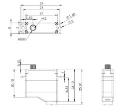 MKS HV6120H Servo - 5.4Kg.cm 0.08s 11.0g 8mm -RC Gear Direct mks hv6120h servo 5 4kg cm 0 08s 11 0g 8mm 100
