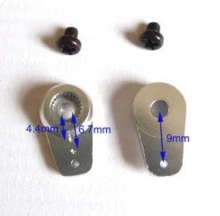 MKS Short Metal Servo Output Arms (2) -RC Gear Direct mks short metal servo output arms 2 30