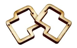 Ply Frame For MKS HV70 (Pair) -RC Gear Direct ply frame for mks hv70 pair 15
