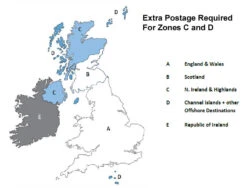 UK Islands, NI & Scottish Highlands Extra Postage
